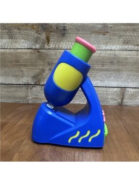 Children's Blue and Yellow Toy Microscope - Educational Play Toy